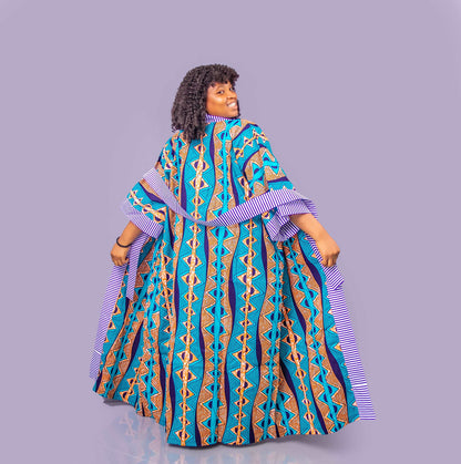 Abbiexpress Long kimono-African women wear