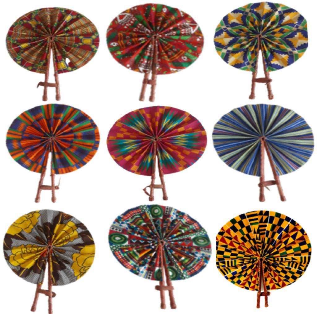 Abbiexpress 12 Assorted folding fans wholesale