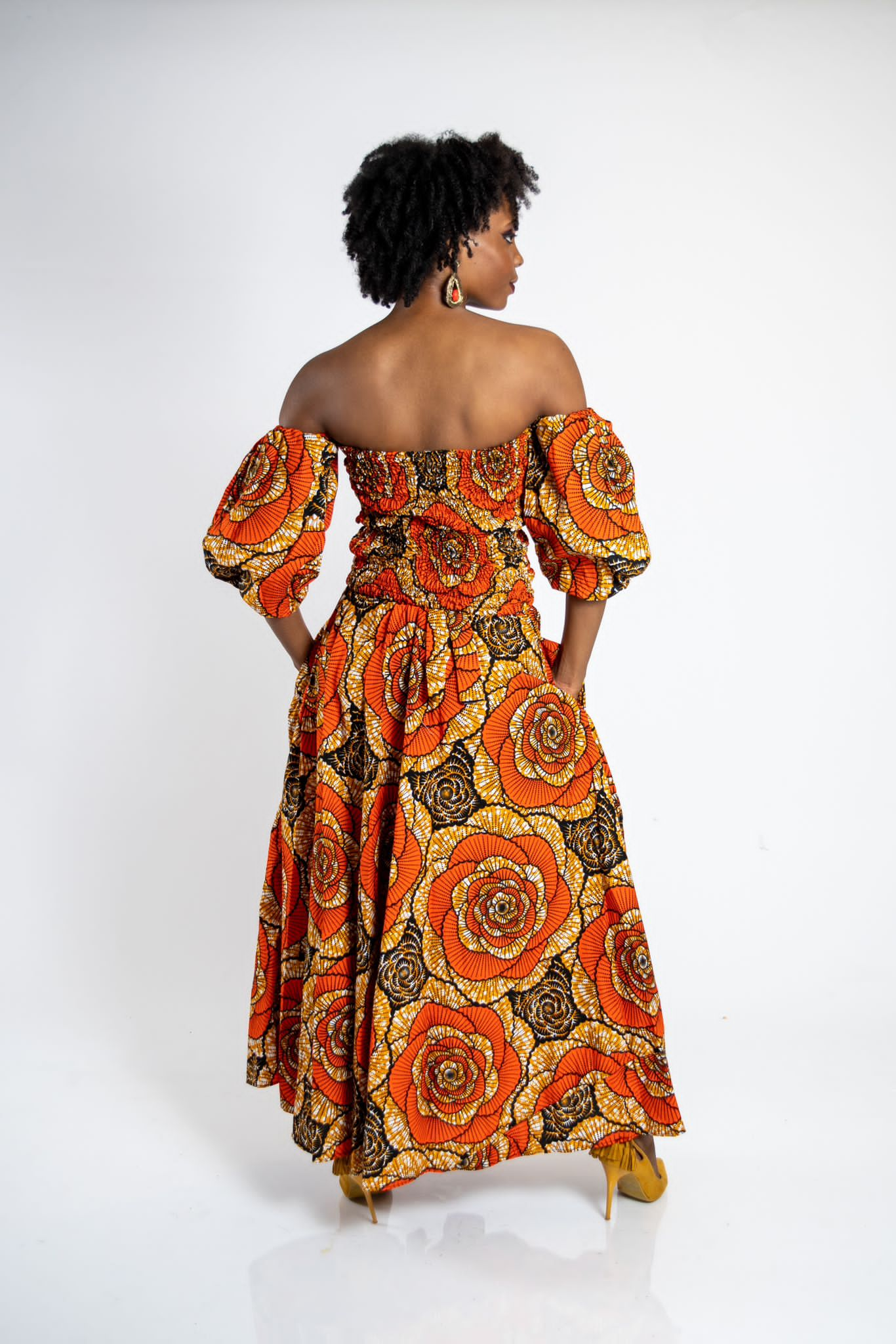 Abbiexpress 2 pieces Top and Maxi Skirt 2 pieces Top and Maxi Skirt-African women wear