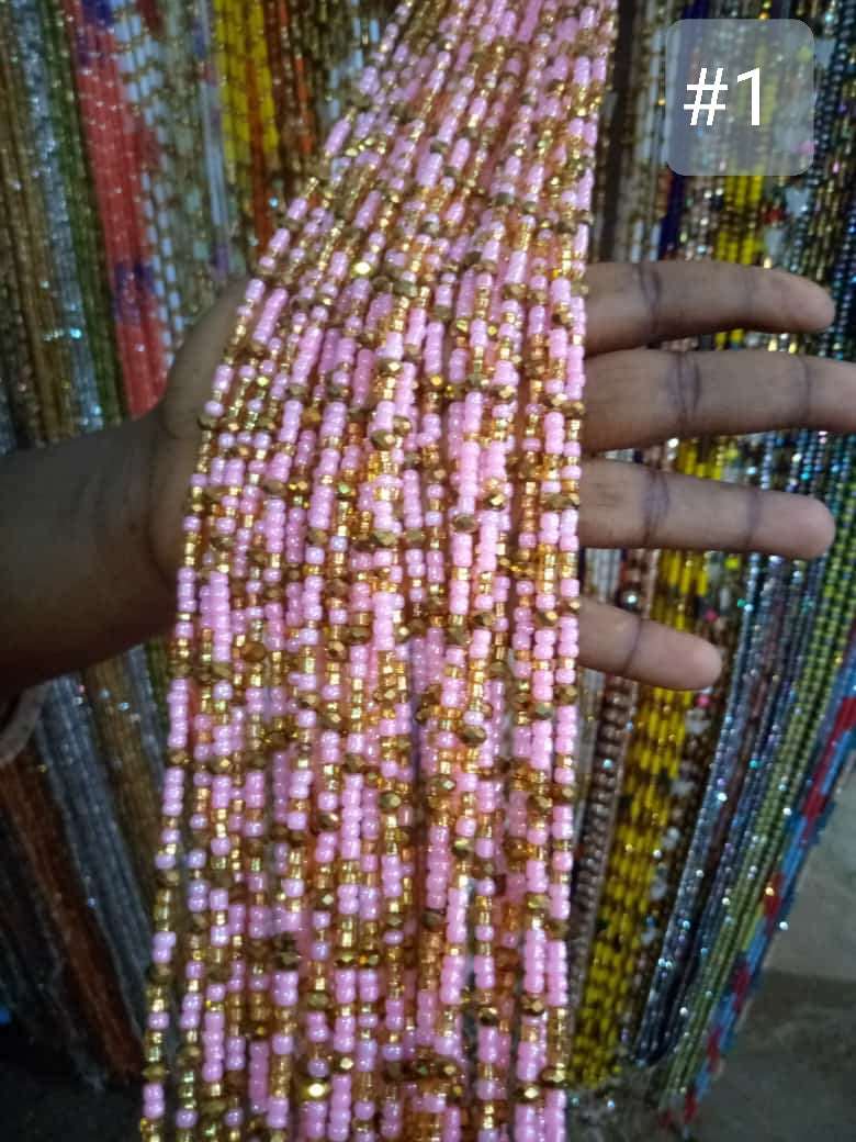 Abbiexpress (20 piecies) Ghana - African Regular Waist Beads