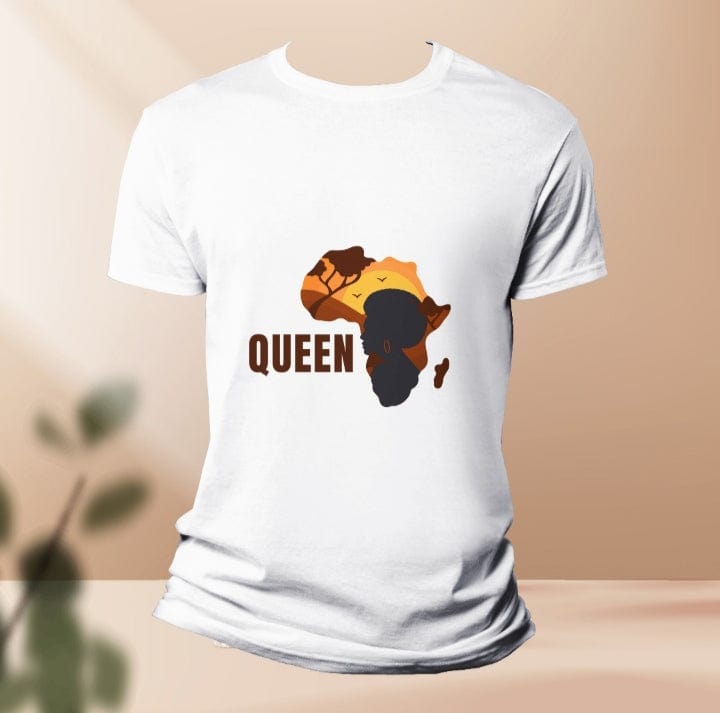 Abbiexpress African Map Queen T-shirt