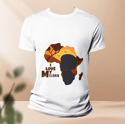 Abbiexpress African Map T-Shirt (I LOVE MY MELANIN)