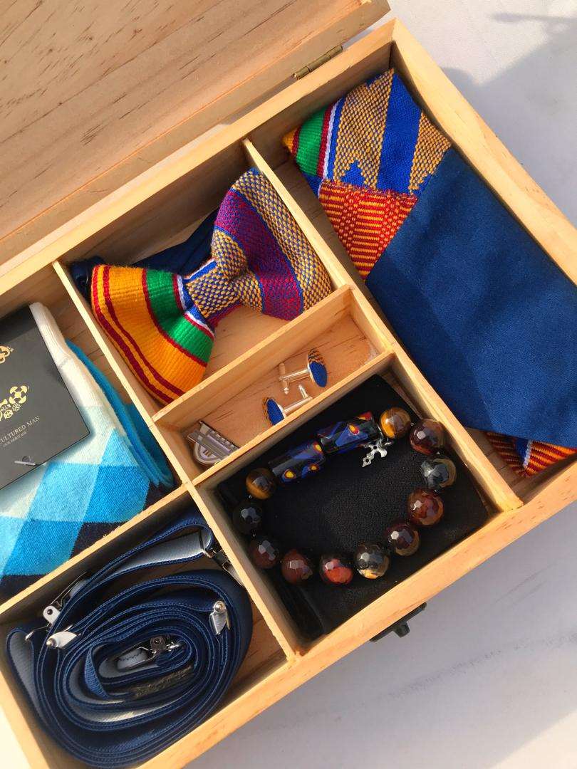 Abbiexpress African Men's Wear Men's African/Ankara/Men's Asoebi Fashion Accessory Kit