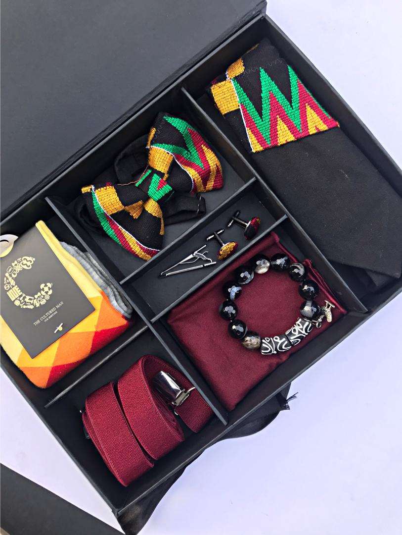 Abbiexpress African Men's Wear Men's African/Ankara/Men's Asoebi Fashion Accessory Kit