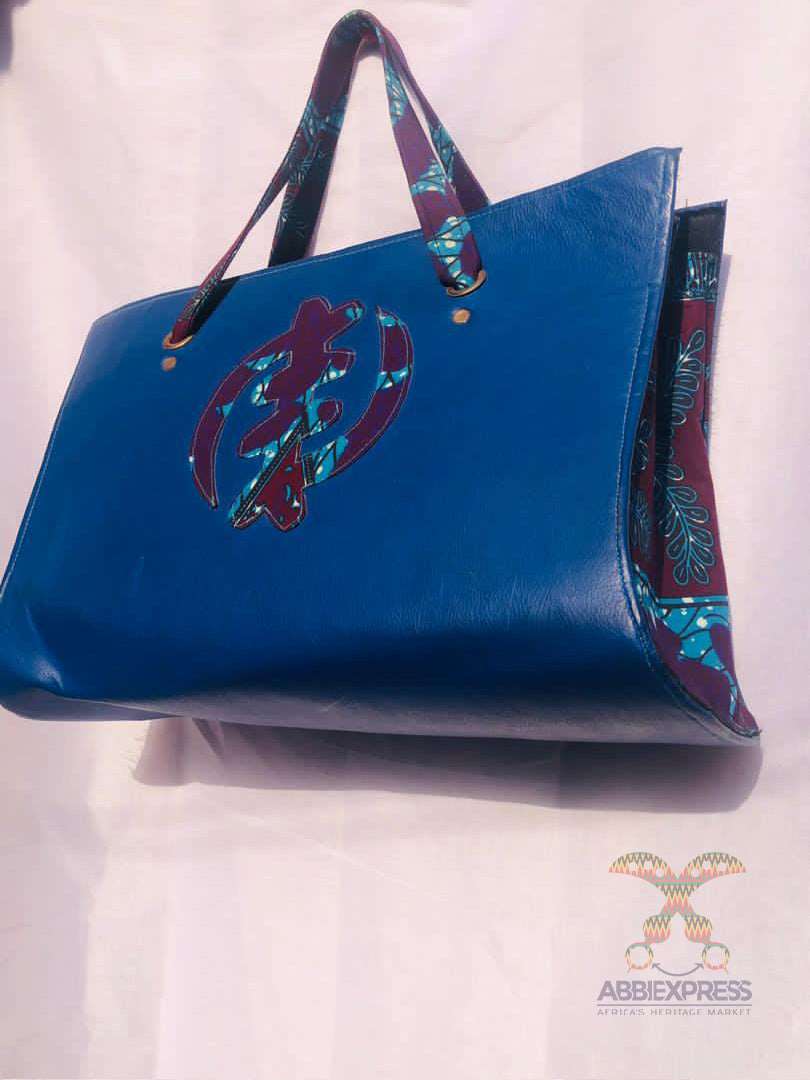 Abbiexpress African Print Handbag (Gye Name)
