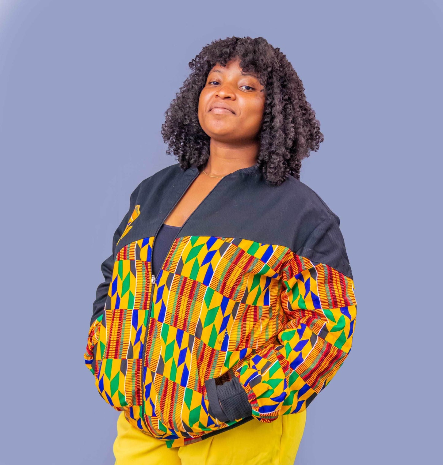 Abbiexpress African Print Kente Jacket