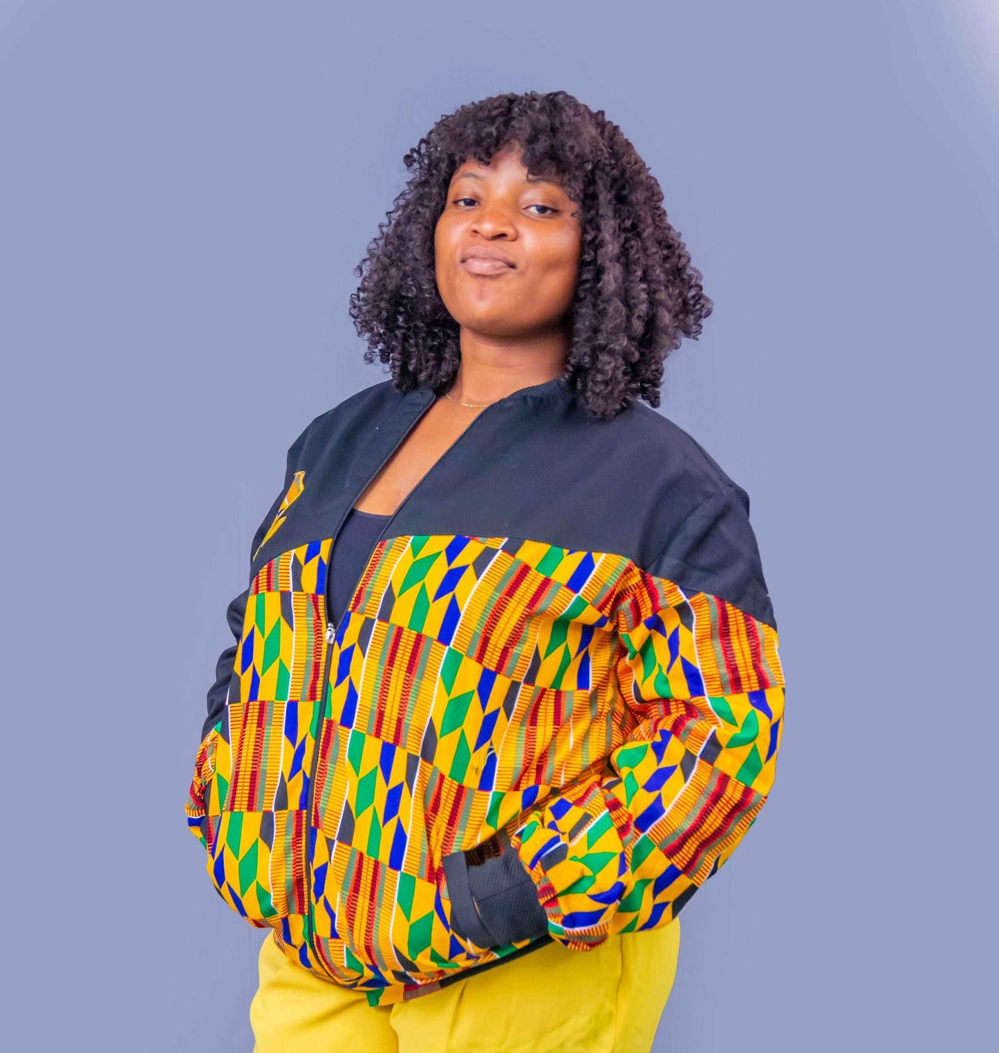 Abbiexpress African Print Kente Jacket