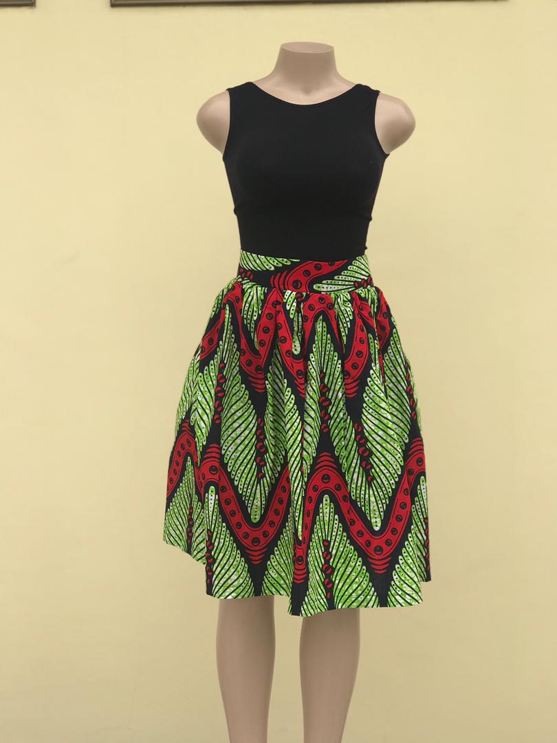 Abbiexpress African Print Skirt