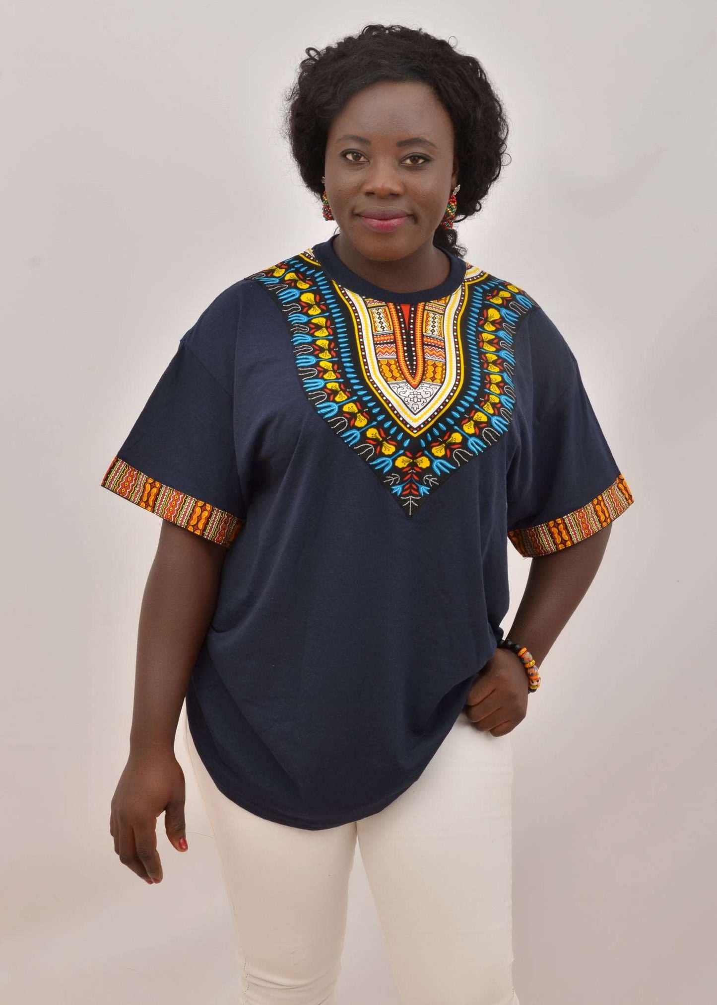 Abbiexpress African Print Tshirts (Unisex)- Ladies tshirt