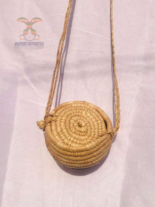 Abbiexpress African Round Straw Handbag