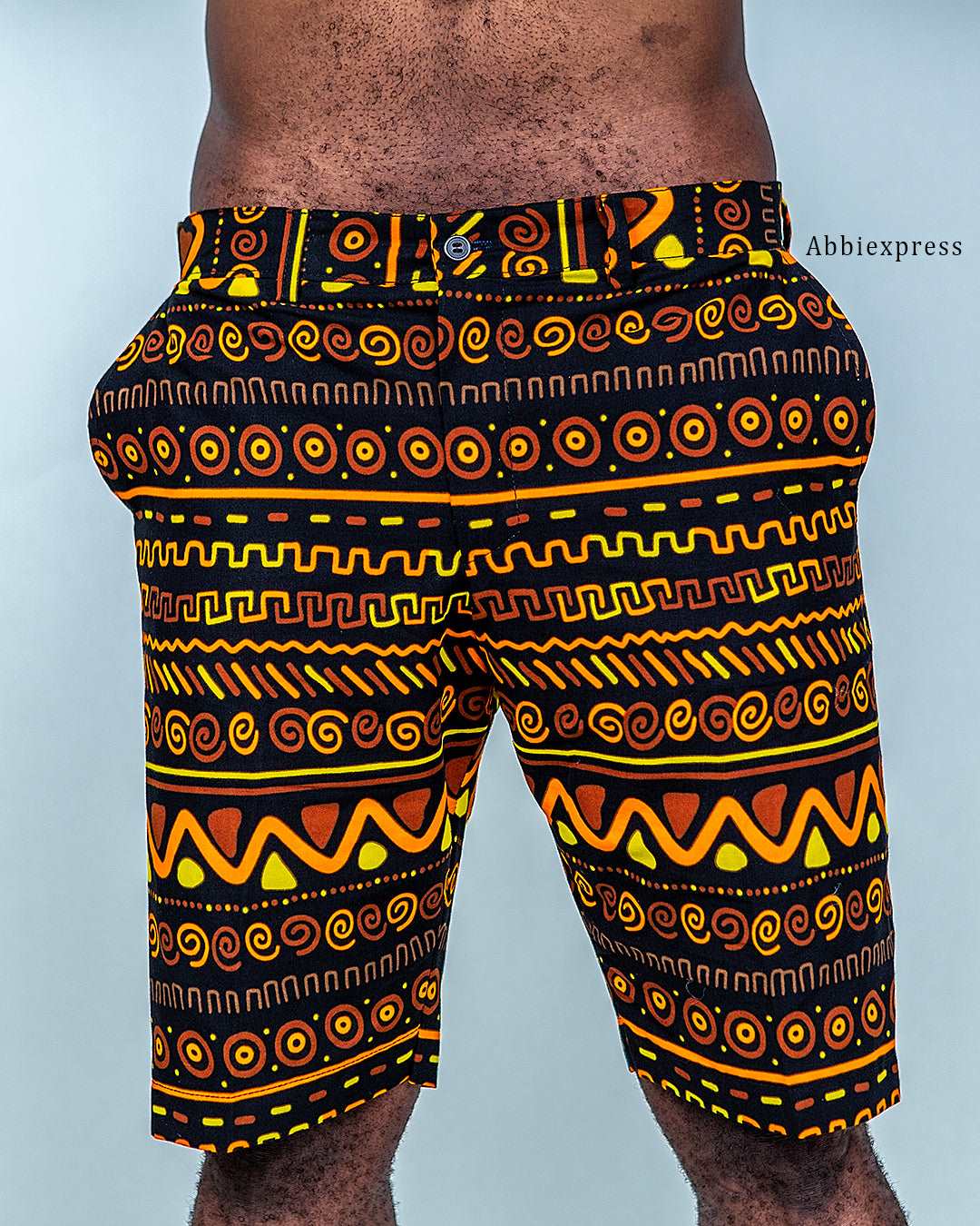 Abbiexpress AFRICAN'S MEN'S WEAR Ankara Shorts