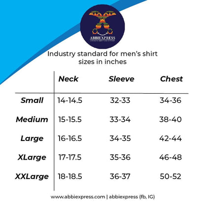 Abbiexpress AFRICAN'S MEN'S WEAR Grey Men African Cotton Print Shirt