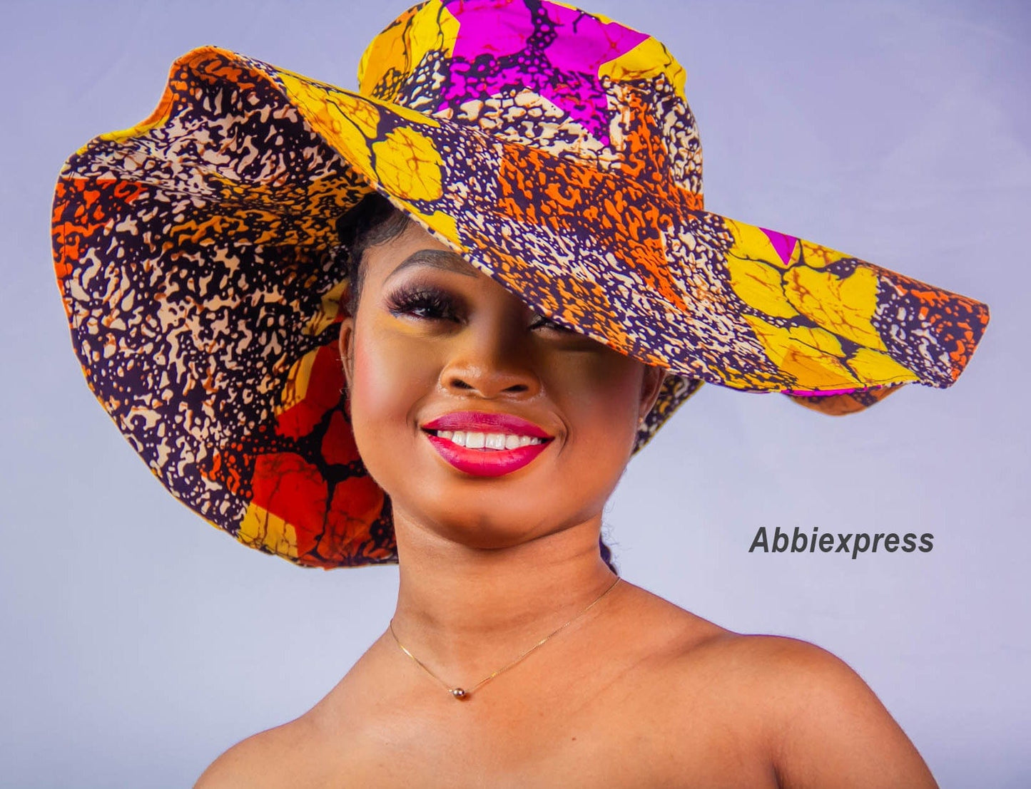 Abbiexpress African Wear Multicolor / Cotton Ankara Sun Hats