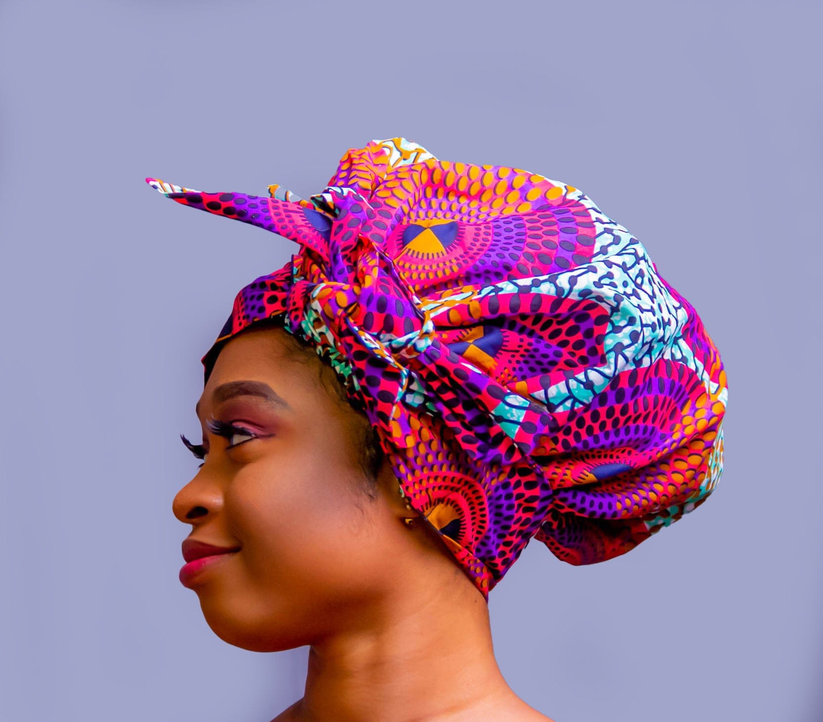 Abbiexpress AFRICAN WOMEN'S WEAR Subra African Print Bonnet headwrap-african hair bonnet