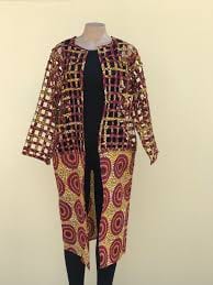 Abbiexpress African Women Wear Ankara Stylish Woven Jacket