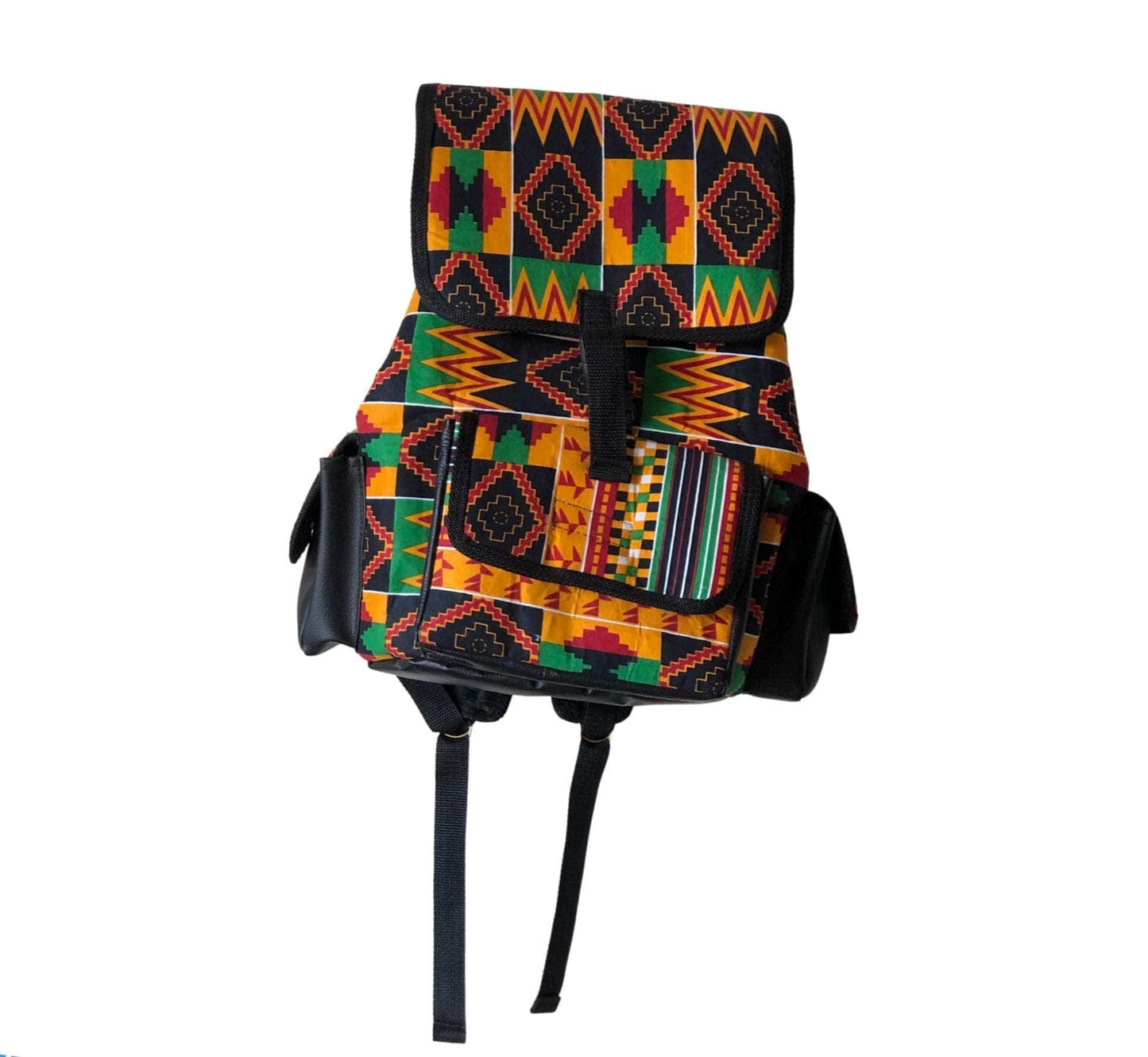 Abbiexpress Bags Kente Designed Backpack