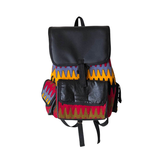 Abbiexpress Bags Leather detailed Backpack Retail/Wholesale