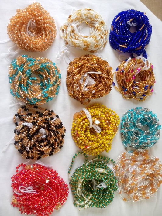 Abbiexpress Beads 12 Bulk African Waist Beads Wholesale