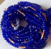 Abbiexpress Beads #3 Royal Blue African Waist Beads