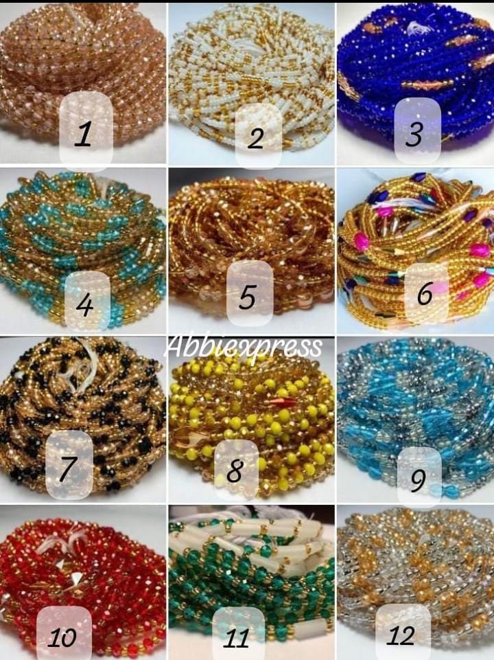 Abbiexpress Beads African Waist Beads