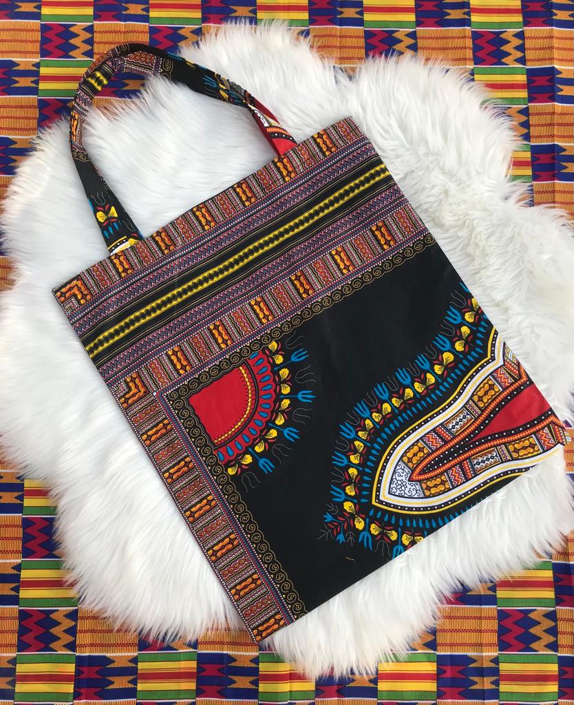 Abbiexpress Dashiki Tote Bag Ankara Tote Bag