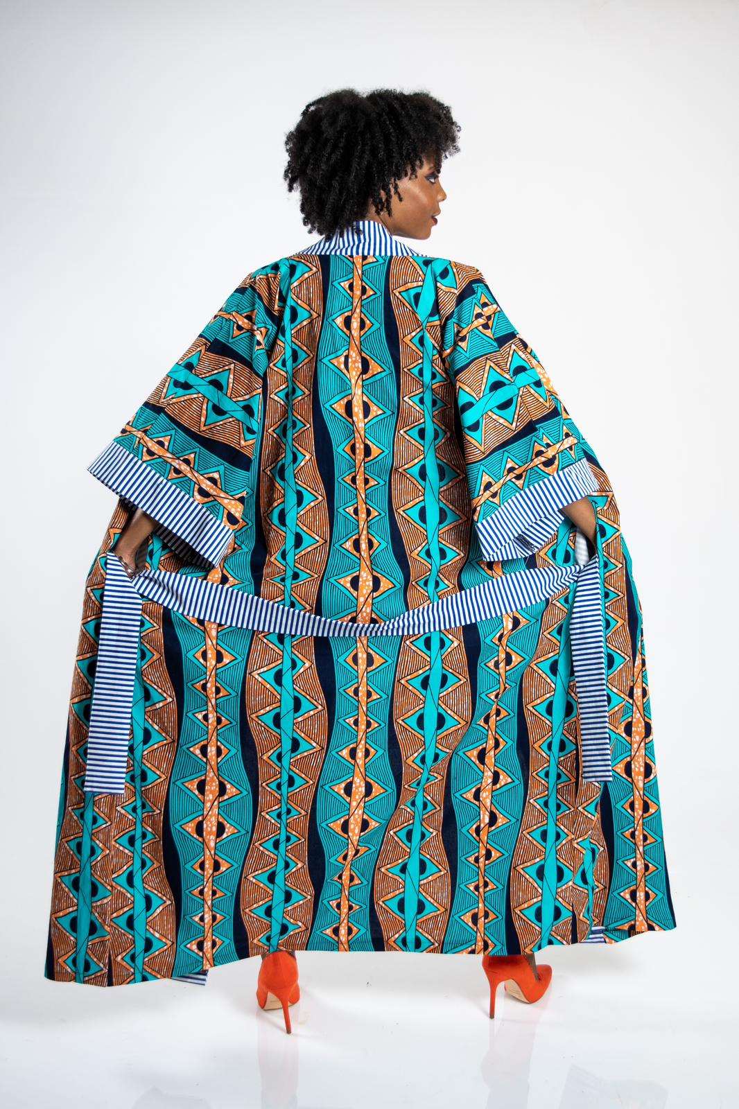 Abbiexpress Ghana Kimono-African women wear