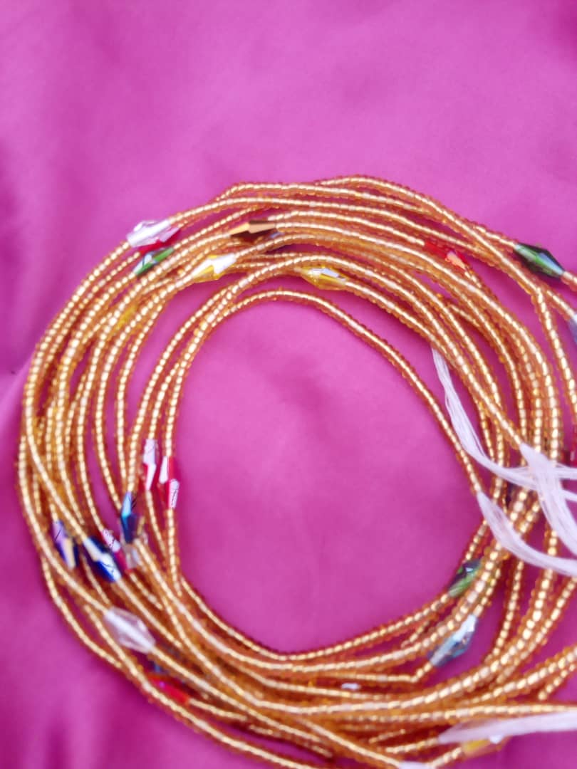 Abbiexpress Gold Classy Beads
