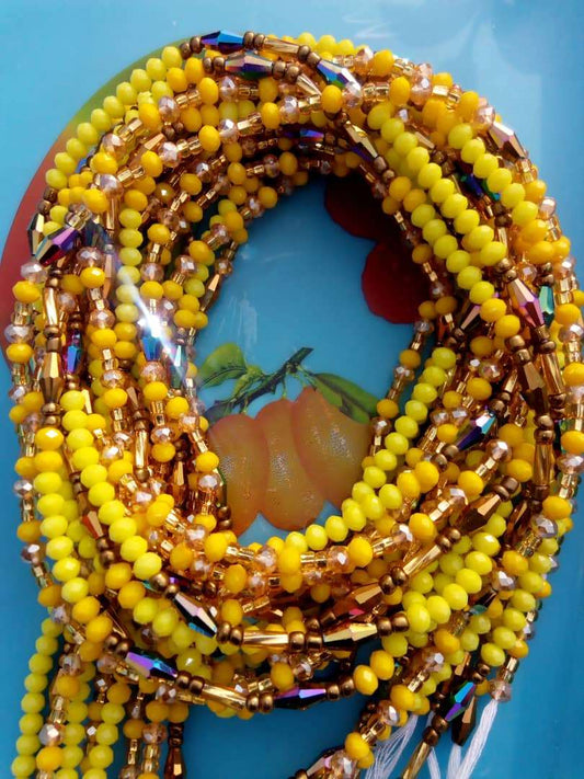 Abbiexpress Golden Waist Beads