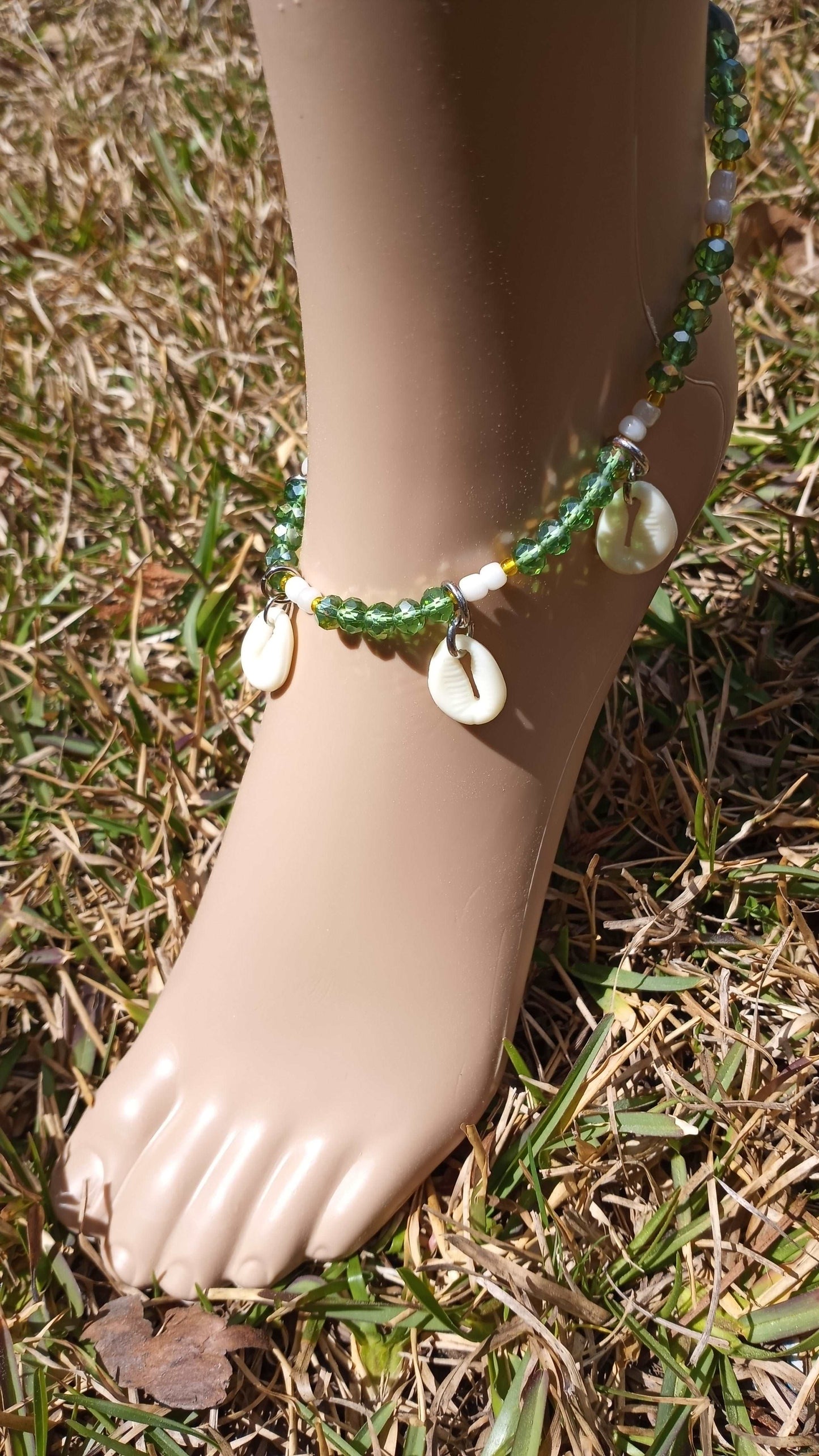 Abbiexpress Green Anklets