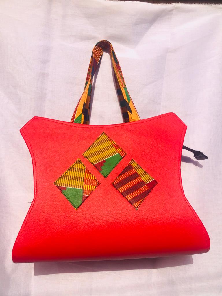 Abbiexpress Kente Adinkra Handbag