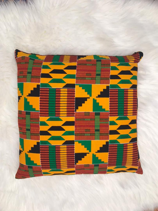 Abbiexpress Kente African Print Pillow