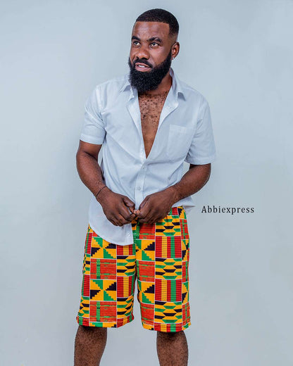 Abbiexpress Kente Shorts