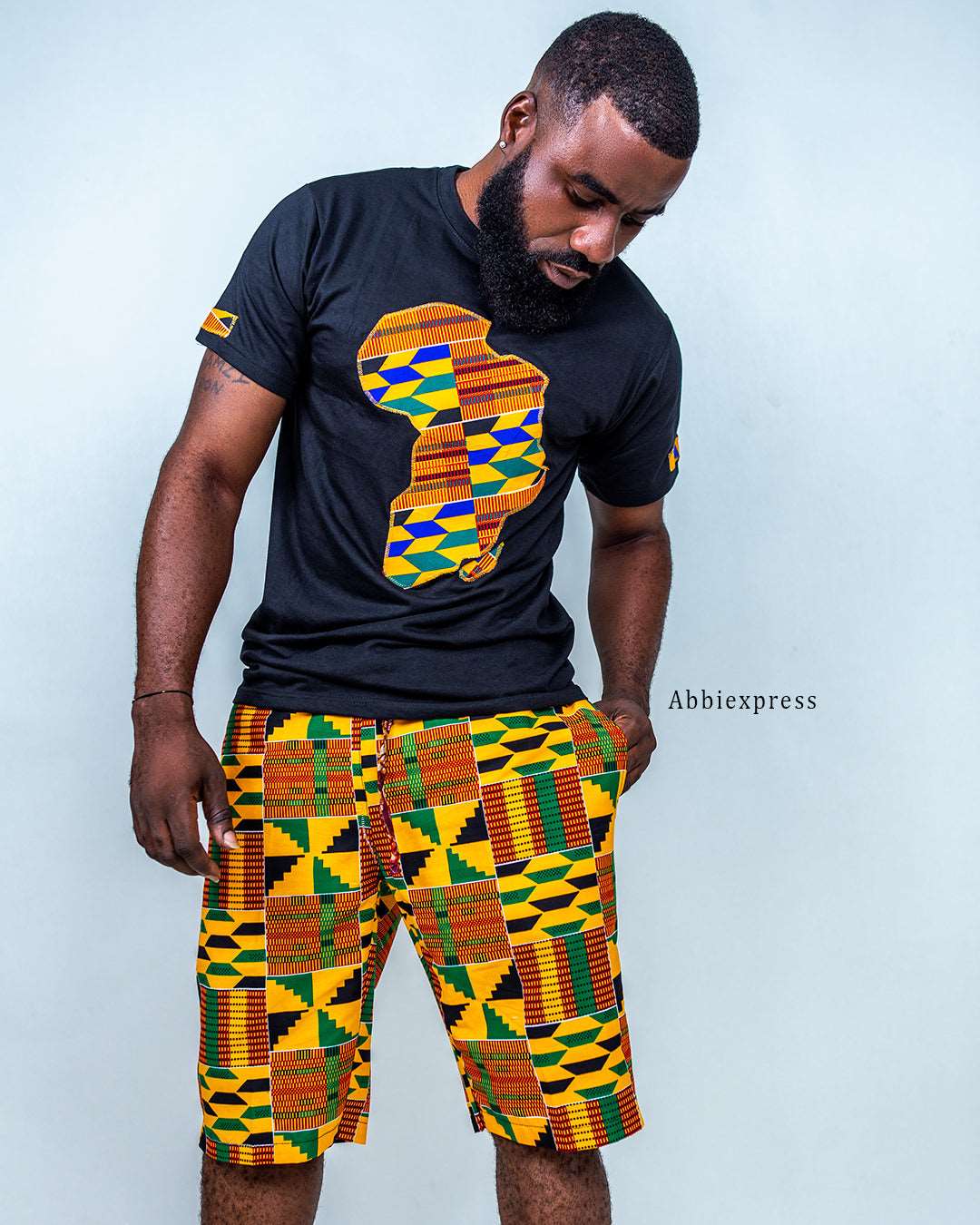 Abbiexpress Kente Shorts Shipped from Ghana