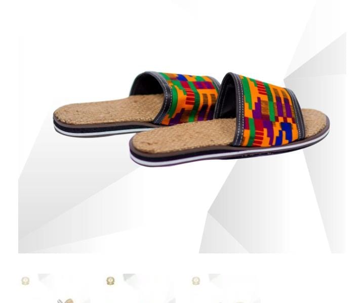 Abbiexpress Kente Slippers Mens Slippers