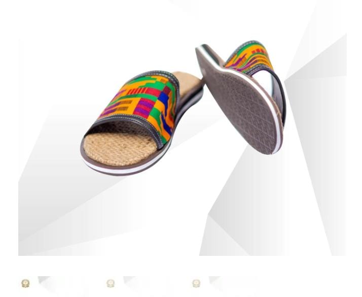 Abbiexpress Kente Slippers Mens Slippers