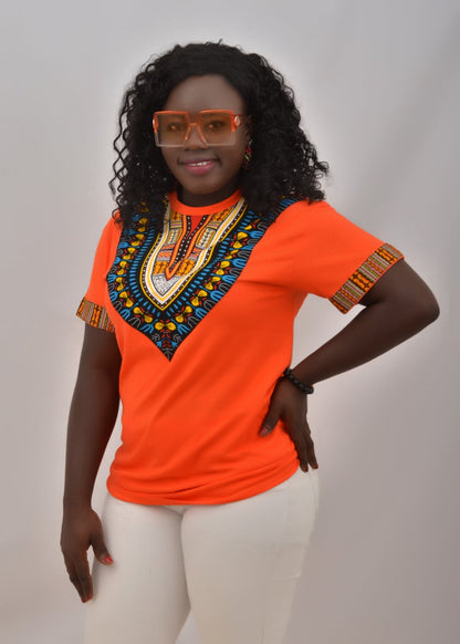 Abbiexpress M Orange Tshirts (Unisex)-Ladies tshirt
