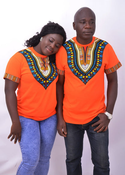 Abbiexpress M Orange Tshirts (Unisex)