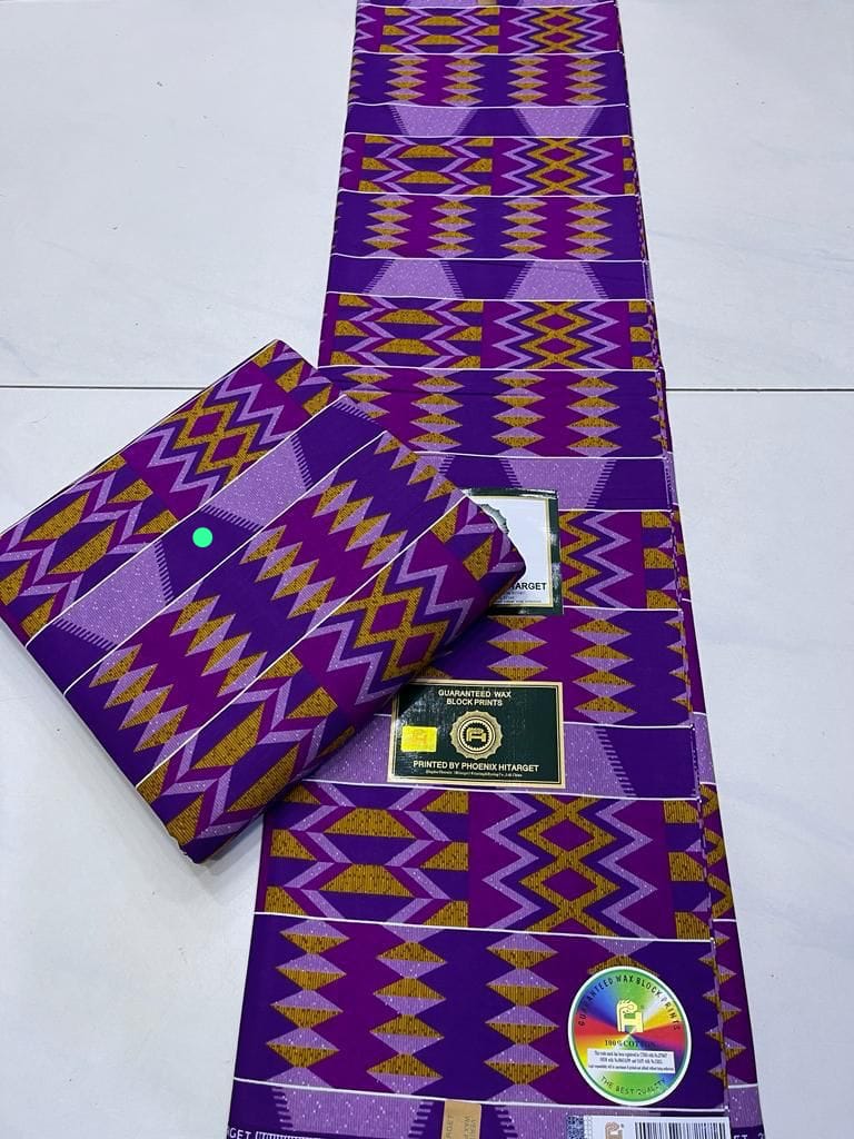 Abbiexpress Purple Ankara Coat