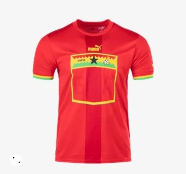 Abbiexpress Red Ghana W/Africa Jersey