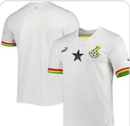 Abbiexpress White and Red Ghana Jersey