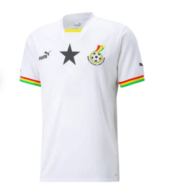 Abbiexpress White Ghana W/Africa Jersey