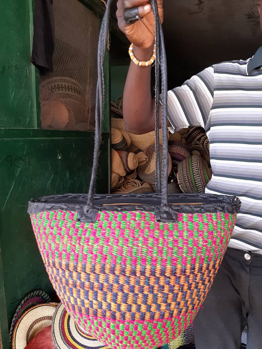 Abbiexpress Woven Basket Bags - (Wholesale)