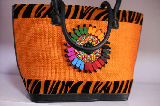 Mary Ackon Women's Fashion Accessories Kenyan bags with a touch of African print