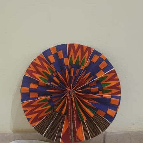 Nissi Folding kente fabric fan