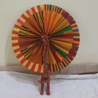 Nissi Folding kente fabric fan