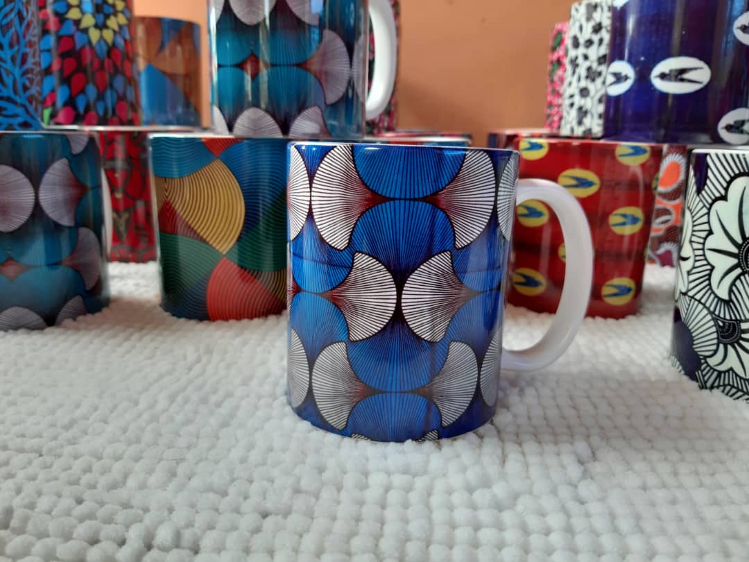Ntoma favours African print/Ankara mug