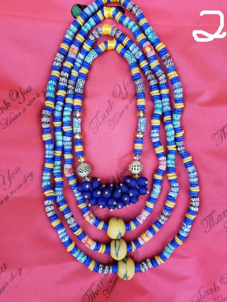 Perfect Doris Authentic African Hand Beaded Bridal Necklaces