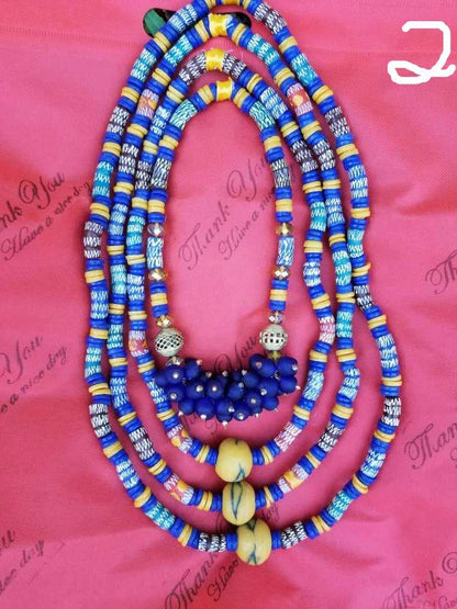 Perfect Doris Authentic African Hand Beaded Bridal Necklaces